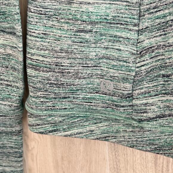 Lululemon Shirt Womens 6 Soulcycle Runderful Long Sleeve Heathered Green Top - Picture 7 of 13